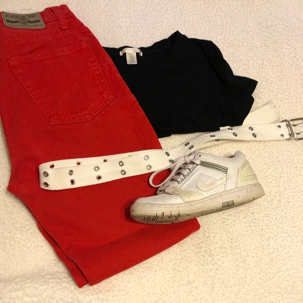 Red jordache jeans